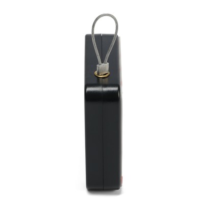 Доводчик дверной ТУНДРА, до 20 кг, черный, натяжение 1200 г, длина троса 100 см