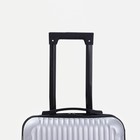 Чемодан малый 20", отдел на молнии, кодовый замок, цвет серый - фото 24643212