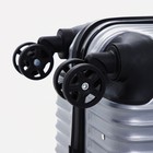 Чемодан малый 20", отдел на молнии, кодовый замок, цвет серый - фото 24643214