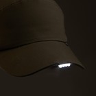 Кепка тактическая "Неон" с фонариком, канвас, олива, размер 59-60 - Фото 3