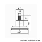 Опора регулируемая, ОРП 114 K - фото 25581437