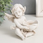 Фигурка полистоун подсвечник «Ангелочек с цветком», 10×8.2×9.2 см, МИКС - Фото 4