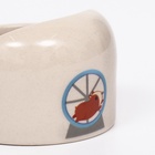 Миска керамическая «Хомячки» 65 мл, 6.3×4.5 см, бежевая с принтом - Фото 5