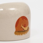 Миска керамическая «Хомяки» 65 мл, 6.3×4.5 см, бежевая с принтом - Фото 5