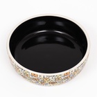 Миска «Графичная Собаки», 300 мл, 12×12×3.5 см, керамика, бежевая, чёрная - Фото 4