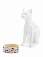 Миска керамическая «Кошки-рыбки» 300 мл - 11.5×11.5×5 см, бежевая - Фото 6