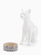 Миска «Абстракция котов», 300 мл, 11.5×11.5×5 см, керамика, голубая, белая - Фото 5