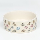 Миска керамическая «Кролик» 300 мл, 11.5×4.5 см, бежевая - Фото 2