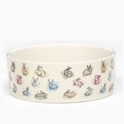 Миска керамическая «Кролик» 300 мл, 11.5×4.5 см, бежевая - Фото 3