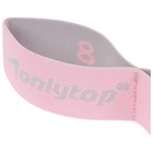 Эспандер-лента ONLYTOP, эластичная, с захватами, 90×4 см, цвет розовый - Фото 15