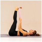 Эспандер-лента ONLYTOP, эластичная, с захватами, 90×4 см, цвет розовый - Фото 8