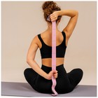 Эспандер-лента эластичная с захватами, 90 х 4 см, цвет розовый - Фото 9