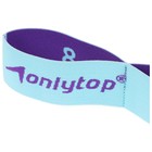 Эспандер-лента ONLYTOP, эластичная, с захватами, 90×4 см, цвет голубой - Фото 15