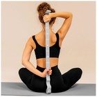 Эспандер-лента ONLYTOP, эластичная, с захватами, 90×4 см, цвет серый - Фото 9