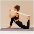 Эспандер-лента ONLYTOP, эластичная, с захватами, 90×4 см, цвет бежевый - Фото 7