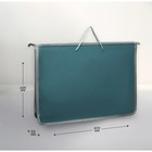 Папка для чертежей и рисунков А3, 470 х 335 х 55 мм, с ручками, пластиковая, молния сверху, "Офис" - Фото 2