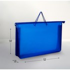 Папка для чертежей и рисунков А3, 470×335×55 мм, с ручками, пластиковая, молния сверху, «Офис» - Фото 2