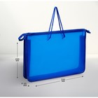 Папка с ручками А4, 330×230×55 мм, молния сверху, пластиковая, «Офис» - Фото 2