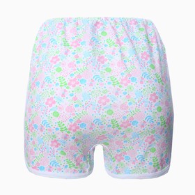 Трусы женские панталоны цвет белый/цветы, размер 60