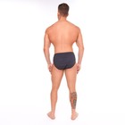 Трусы мужские слипы, цвет серый/лабиринт, размер 54 - Фото 4