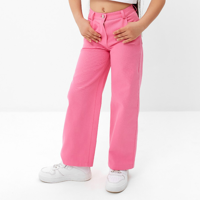 Джинсы для девочки KAFTAN р. 30 (98-104 см), розовый - Фото 1