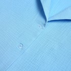 Пижама женская (рубашка, шорты) KAFTAN "Basic" р. 44-46, голубой - Фото 3