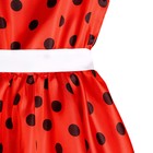 Карнавальный костюм «Стиляги 1», платье красное в чёрный горох, повязка, р. 30, рост 110-116 см - Фото 4