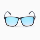Очки солнцезащитные «OneSun. Wayfarer», uv 400, линза 4.3×5.5 см, чёрный, голубой - Фото 6