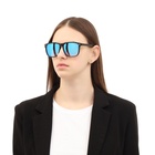 Очки солнцезащитные «OneSun. Wayfarer», uv 400, линза 4.3×5.5 см, чёрный, голубой - Фото 5