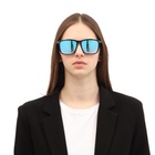 Очки солнцезащитные «OneSun. Wayfarer», uv 400, линза 4.3×5.5 см, чёрный, голубой - Фото 4