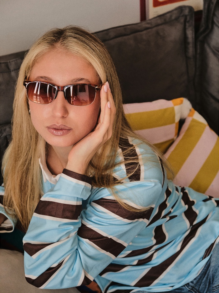 Очки солнцезащитные женские «OneSun. Леопардовый принт», uv 400, дужка 14.5 см, ширина 14 см, 4.5×6 см, флекс-дужки - Фото 1