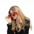 Очки солнцезащитные женские «OneSun. Прямоугольные», uv 400, линза 4×6.5 см, красные - Фото 4