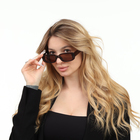 Очки солнцезащитные женские «OneSun. Прямоугольные», uv 400, линза 4×6.5 см, прозрачный, коричневый - Фото 4