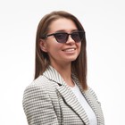 Очки солнцезащитные женские «OneSun. Кошачий глаз», uv 400, линза 4×6.5 см, чёрный - Фото 2