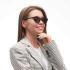 Очки солнцезащитные женские «OneSun. Кошачий глаз», uv 400, линза 4×6.5 см, чёрный - Фото 5