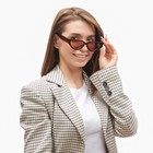 Очки солнцезащитные женские «OneSun. Кошачий глаз», uv 400, линза 4.3×6 см, коричневый - Фото 4