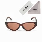 Очки солнцезащитные женские «OneSun. Кошачий глаз», uv 400, линза 4.3×6 см, коричневый - Фото 2