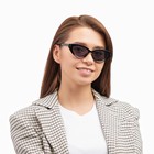Очки солнцезащитные женские «OneSun. Кошачий глаз», uv 400, линза 4.2×6.5 см, черные - Фото 4
