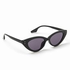 Очки солнцезащитные женские «OneSun. Кошачий глаз», uv 400, линза 4.2×6.5 см, черные - Фото 3