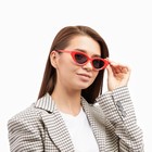 Очки солнцезащитные женские «OneSun. Кошачий глаз», uv 400, линза 4.2×6.5 см, красный - Фото 5