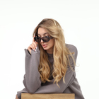 Очки солнцезащитные «OneSun. Прямоугольные», uv 400, линза 4.5×6.5 см, прозрачный, серый - Фото 5