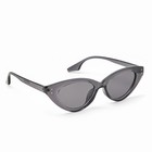 Очки солнцезащитные женские «OneSun. Кошачий глаз», uv 400, линза 4.2×6.5 см, прозрачный, серый - Фото 3