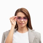 Очки солнцезащитные женские «OneSun. Кошачий глаз», uv 400, линза 4.2×6.5 см, прозрачный, розовый - Фото 5