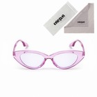 Очки солнцезащитные женские «OneSun. Кошачий глаз», uv 400, линза 4.2×6.5 см, прозрачный, розовый - Фото 2