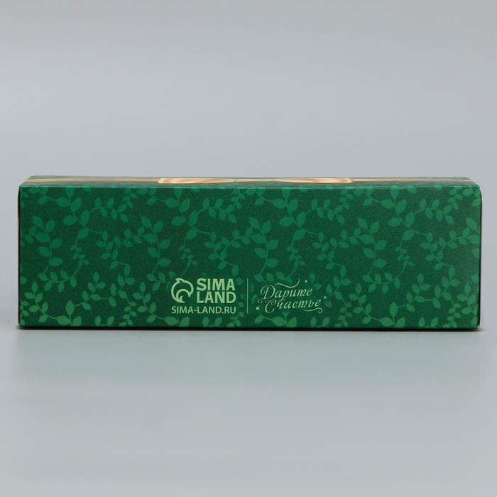 Коробка для макарун кондитерская, упаковка «Дорогому учителю», 18 х 5.5 х 5.5 см - фото 1907742270