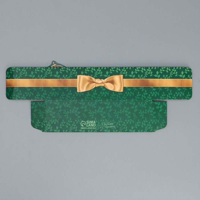 Коробка для макарун кондитерская, упаковка «Дорогому учителю», 18 х 5.5 х 5.5 см - фото 1907742274