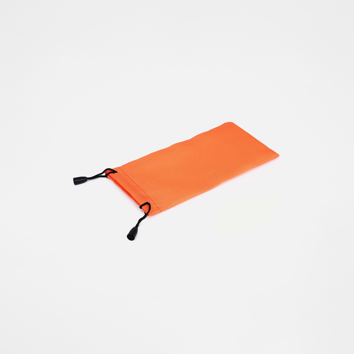 Футляр для очков на затяжке, длина 17.5 см, цвет оранжевый - Фото 1