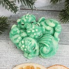 Фигурное мыло "Три дракончика" зеленое с белым, 85гр - фото 10582104