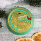 Фигурное мыло "Китайский дракон" золотое на зеленом, 95гр - фото 10582186