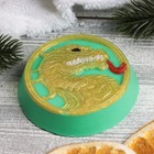 Фигурное мыло "Китайский дракон" золотое на зеленом, 95гр - Фото 2
